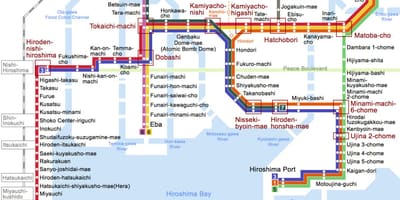 Térkép hiroshima busz 