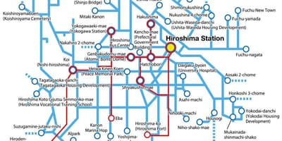 Térkép hiroshima közlekedés