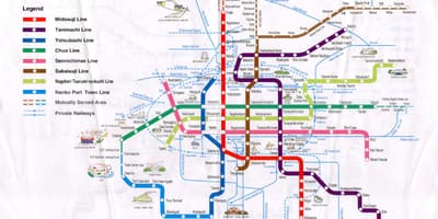 Hiroshima metró térkép
